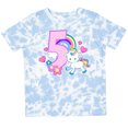thumbnail image 3 of Inktastic I Am Five Years Old with Unicorn and Hearts Girls Toddler T-Shirt, 3 of 5