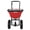 Red (Bucket) + Black Rod White Wheel Hub , variant on Heavy Duty 80/100/125LB Tow & Pull Behind Broadcast Spreader - Dual Auto-Stop Impeller, 30 Adjustable Settings, All-Terrain Wheels, UTV ATV Riding Mower & Tractor