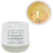 October - 11 oz - 100% Soy Wax Reveal Candle with Birthstone Scent: Tranquility