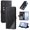 Black, variant on Skin Feel Splicing Horizontal Flip Leather Case with Holder & Card Slots & Wallet & Photo Frame