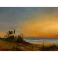 thumbnail image 3 of Théodore Gudin 24x19 Black Modern Framed Museum Art Print Titled - Coast in Algeria (1831), 3 of 5