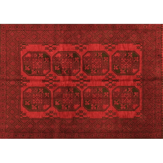 Ahgly Company Indoor Rectangle Persian Orange Traditional Area Rugs, 2' x 3'