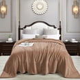 thumbnail image 3 of Home Soft Things Milk Flannel Blanket - Taupe - 120" x 120", 3 of 7
