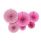 thumbnail image 1 of Abanico plegable de papel para fiesta en casa, decoración de fiesta, Abanico de flores plegable DIY de una sola capa 6 Piezas AweSitey HA2836-03B, 1 of 6