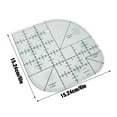 thumbnail image 3 of & Craft & Stationery Multifunctional Angle Cutting Ruler Acrylic Fiber Seam Template with Round Edge for Precise Measurements and Crafting Projects, 3 of 8