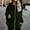 Army Green, variant on Women's Fall and Winter Plus Size Jacket Double Sided Fleece Zipper Solid Color Long Sleeve Hooded Jacket Warm Jacket with Pockets on Clearance Christmas Gift