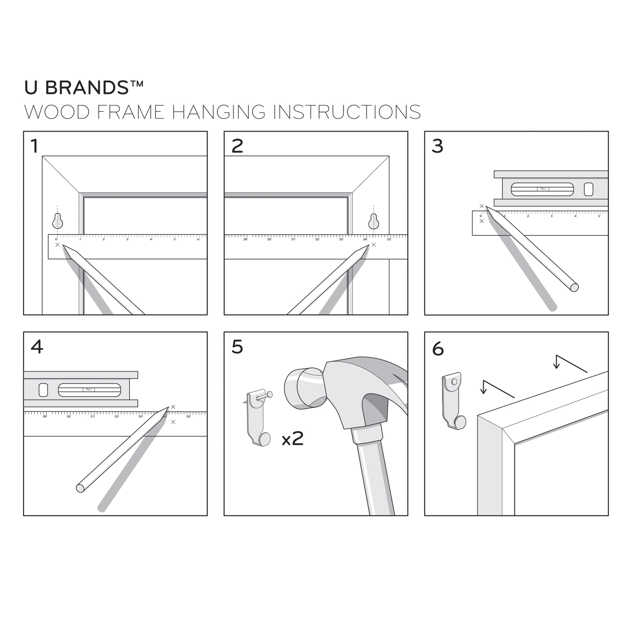 U Brands 30 x 20 in. Linen Bulletin Board with Decor Frame, Natural & White