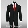 thumbnail image 3 of Big Boys Black Suit with Vibrant Red Long Neck Tie, 3 of 4
