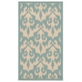thumbnail image 2 of Safavieh Courtyard Millard Geometric Indoor/Outdoor Area Rug, Aqua/Beige, 2' x 3'7", 2 of 7