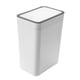 thumbnail image 1 of Cubos de basura domésticos sellados de gran capacidad, inodoros, con tapa a presión, de plástico, para cocina, sala de estar y baño, color blanco, 1 of 12