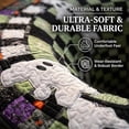 thumbnail image 5 of 3D Halloween Rug, Novelty Ghost Skeleton 3D Optical Illusion Rugs | Candy Corn Abyss Quilted Round Mat with Spooky Depth Design Crystal Velvet Soft & Durable Fabric Non-Slip(24INCH Ghost), 5 of 6