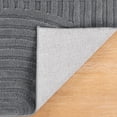 thumbnail image 6 of 5'x 7' Geometric Gray Area Rug Washable, Durable Non-Slip Indoor Carpet with Soft High-Low Pile, Fluffy Floor Rugs for Living Room, Bedroom, Home Office Décor, 6 of 16