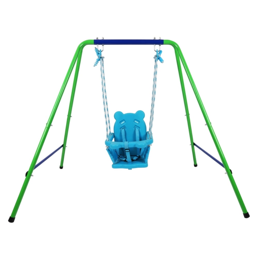 ideal as baby swing outdoor indoor swing wooden swing 3 in 1 swing that grows with kid 2 in 1 swing set garden swing includes safety belt MAMOI baby swing set