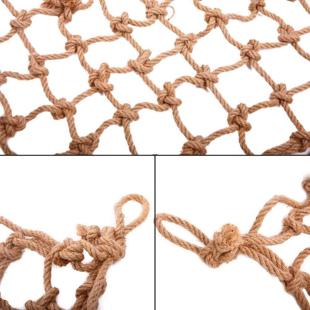 LHCER 1PCS Hemp Rope Medium Large Parrots Climbing Net Hanging Swing Bird Game Cage Toy,Parrots Toy,Parrots Rope Climbing Net