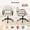 Beige, variant on ALLGOD Home Office Desk Chair with Arms & Wheels, 360° Swivel Adjustable Vanity Chair, Compact Rolling Task Chair for Home Office, Bedroom, Study, Brown