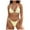 Light Yellow, variant on yueewhu Women's Sexy Halter Bikini Set Triangle Top String Swimwear Two Piece Swimsuits Cheeky Bathing Suit (Light Yellow, XL)