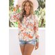 thumbnail image 4 of ABPHQTO Blusa de manga larga cruzada con estampado floral para mujer, 4 of 5
