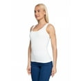 thumbnail image 2 of Women's Wide Strap Casual Top Tanks, XL, Off White, by Ambesonne, 2 of 4