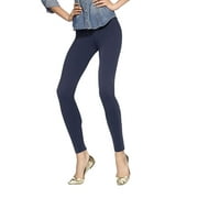 HUE Soft Cotton Leggings, Navy, XS