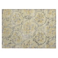thumbnail image 2 of Addison Rugs Chantille Indoor/Outdoor Traditional Floral Gold Washable Rectangle Rug, 1'8" x 2'6", 2 of 6