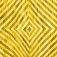 thumbnail image 1 of Ahgly Company Machine Washable Indoor Square Southwestern Yellow Country Area Rugs, 5' Square, 1 of 4