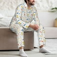 thumbnail image 7 of Daiia Carpenter tools for Men's Long-Sleeved Pajama Set – Soft & Comfortable Sleepwear Button-Up Pajamas Cozy Lounge Wear-Small, 7 of 7