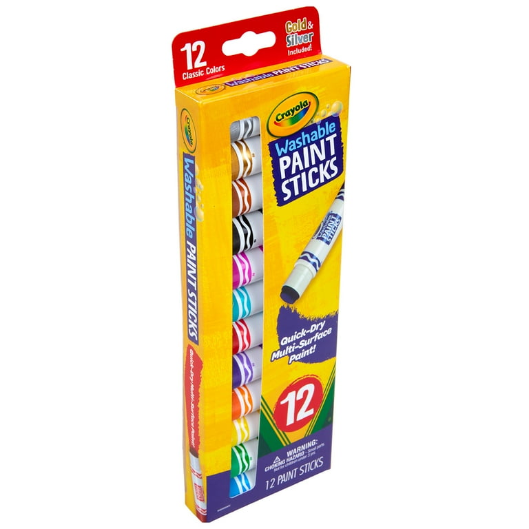 Crayola Washable Paint Sticks, 12 Per Pack, 2 Packs