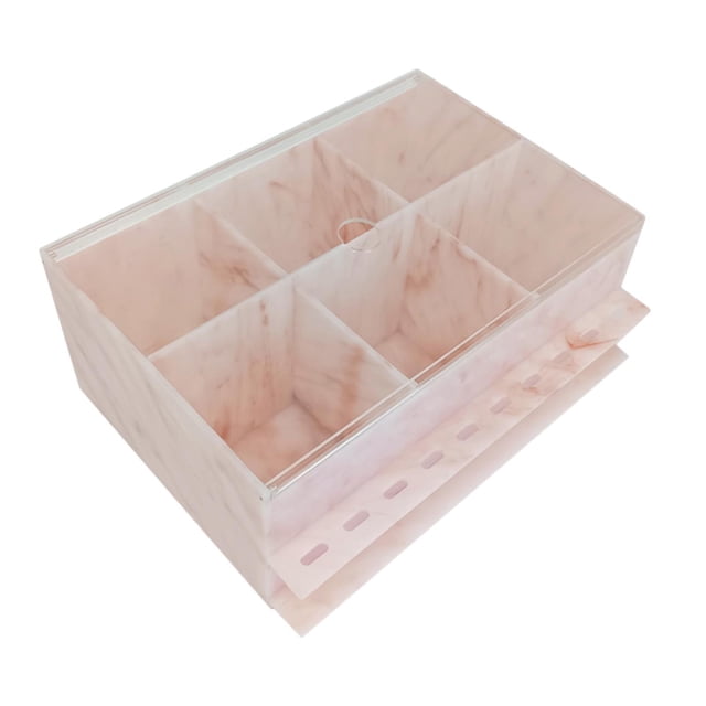 Caja de Almacenamiento multifuncional Yuyangstore Rosa Almacenamiento de extensiones de pestañas