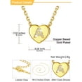 thumbnail image 6 of U7 Mother's Day Gifts for Women 14K Gold Plated Letter Pendant with Sparkle Cubic Zirconia Tiny Heart Letter Initial A Necklace Choker, 6 of 9