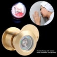thumbnail image 3 of 28MM 220-Degree Wide Viewing Angle HD Glass Lens Door Viewer with Heavy Duty Privacy Cover [Gold], 3 of 8