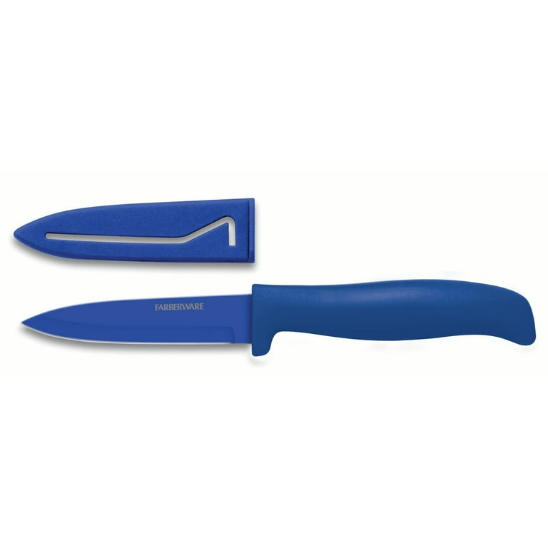 Peterson Housewares Inc. U Handle Ceramic 12 Piece Knife Block Set Color: Blue/Orange/Green CE0956010PDQ