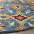 thumbnail image 3 of Safavieh Heritage Reanna Oriental Wool Area Rug, Camel/Blue, 6' x 6' Round, 3 of 8