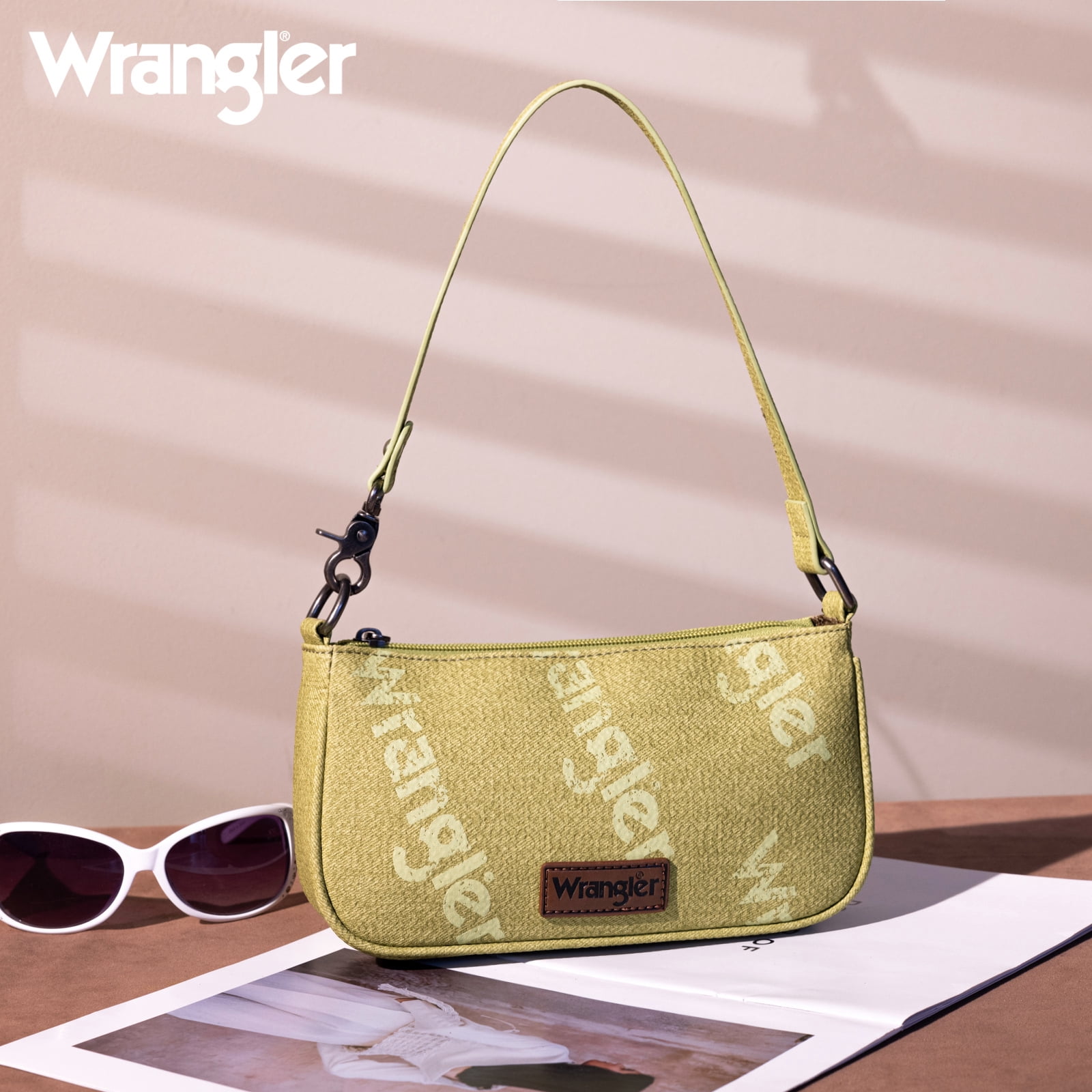Wrangler Shoulder Bag for Women 90s Retro Top-Handle Hobo Handbag