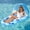 Blue, variant on Inflatable Canopy Pool Float with Backrest & Footrest