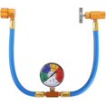 thumbnail image 1 of AC Charge Hose with Gauge, Car R134A Refrigerant Recharge Kit, Auto Air Conditioning U Charging Hose Low Pressure Measuring Meter with 1/2" Acme Can T, 1 of 5