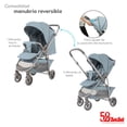 thumbnail image 2 of Carriola de Viaje Plegable con Portabebe Manubrio Reverisble-Turquesa, 2 of 6