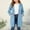Blue, variant on OGLCCG Girls Full Zip Long Hoodies Casual Long Sleeve Fleece Lined Sweatshirt Jacket with Pockets Solid Color Open Front Cardigan 5-14 Years