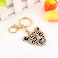 thumbnail image 4 of Mgaxyff New Rhinestone Leopard Keyring Charm Pendant Purse Bag Key Ring Chain Keychain,Leopard Head Keychain,Leopard Head Keyring, 4 of 8