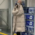 thumbnail image 5 of Thickened down cotton jacket cotton jacket women's long version loose cotton jacket jacket, 5 of 5
