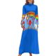 thumbnail image 1 of Vestido largo con estampado de arte hippie con signo de la paz retro de amor, ropa de verano de moda para mujer 2024, vestidos de mujer para ocasiones especiales, 1 of 4