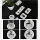 thumbnail image 4 of melotizhi Water Absorbent Diatomite Drink Diatomaceous Earth Soap Holder Water Drying Soap Dish Toothbrush Soap Drink Set For Bathroom And Kitchen, White, 4 of 8