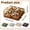 Clear, variant on Z52LingLing Decoration Divided Serving Tray with Transparent Dust Cover - Gold Compartment Plate