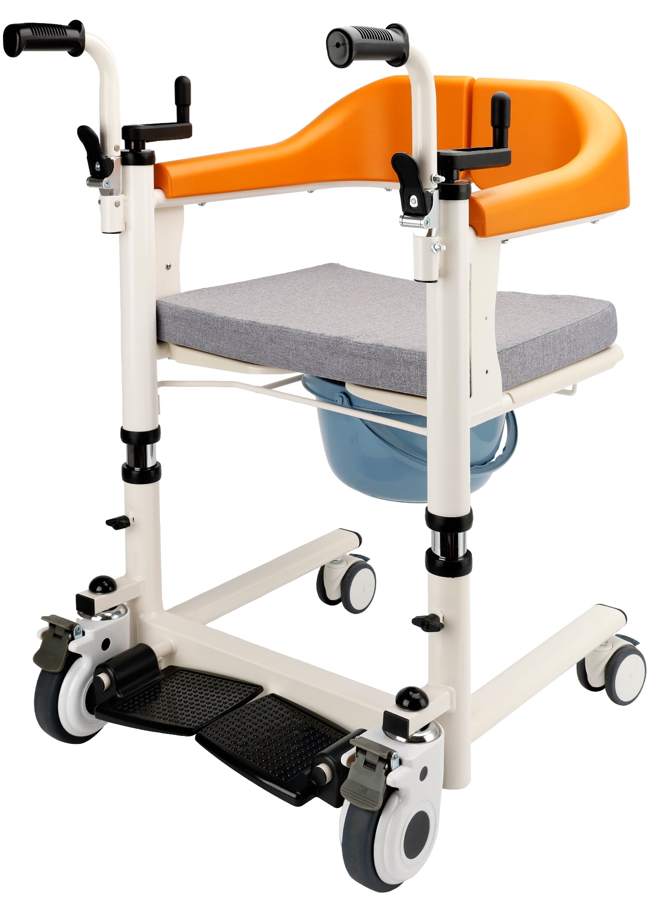 Medical Patient Lift Chair Transfer Lift Wheelchair With Cushion For Adults, Elderly 440 lb Weight Limited