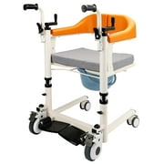 Medical Patient Lift Chair Transfer Lift Wheelchair 180 Split Seat With Cushion For Adults, Elderly 440 lb Weight Limited [FDA APPROVED]