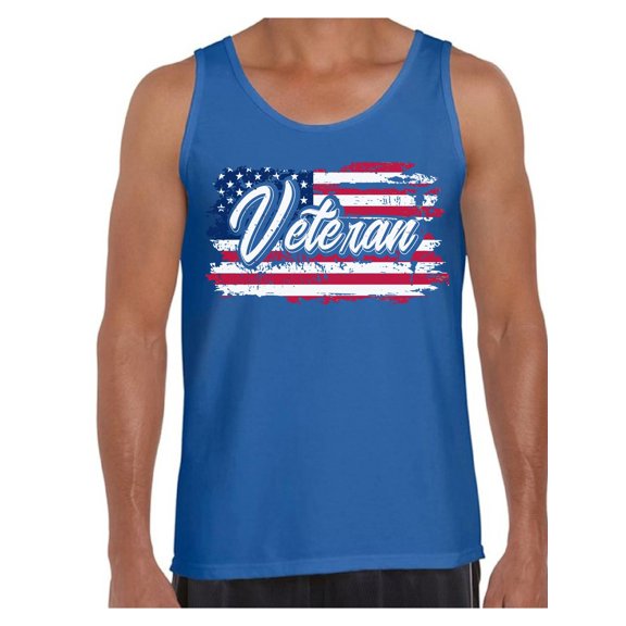 Awkward Styles Veteran Tank Top Veteran Mens Tanks Veteran T-Shirt for Men US Flag Tank Top for Husband American Proud T-Shirt for Dad US Veteran Gifts for Him Patriotic Gifts Stripes and Stars Tanks