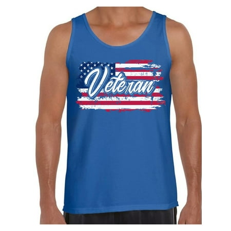 Awkward Styles Veteran Tank Top Veteran Mens Tanks Veteran T-Shirt for Men US Flag Tank Top for Husband American Proud T-Shirt for Dad US Veteran Gifts for Him Patriotic Gifts Stripes and Stars Tanks