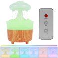 thumbnail image 1 of 7 Light Colours Rain Cloud Humidifier Waterfall Lamp Relaxing Mushroom Diffuser Humidifier 230ml Cloud Humidifier Rain Drop with Remote Control for Home Office, 1 of 6