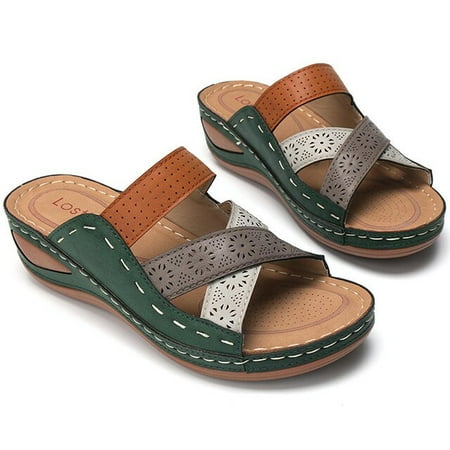 

Women Sandals 2022 Fashion Wedges Shoes For Women Slippers Summer Shoes With Heels Sandals Flip Flops Women Beach Casual Shoes