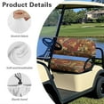 thumbnail image 6 of Binienty 2 Piece Golf Cart Seat Covers 2 Passenger Camo Hunting Golf Car Seat Towel Covers for EZGO TXT RXV/Club Car DS Precedent All Weather Golfcart Seats Cover Kit, 6 of 8