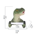 thumbnail image 3 of AOOOWER 3D Dinosaur Roll Paper Holder Wall-mounted Toilet Paper Rack Tyrannosaurus Decor, 3 of 20
